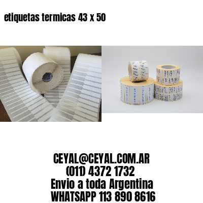 etiquetas termicas 43 x 50