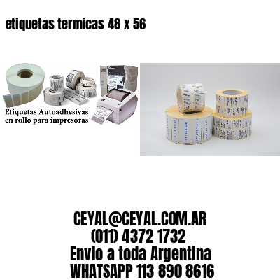 etiquetas termicas 48 x 56
