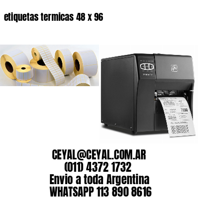 etiquetas termicas 48 x 96