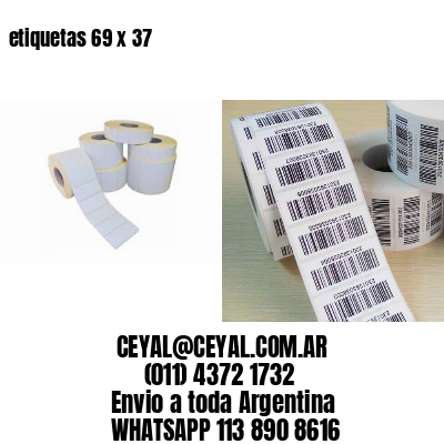etiquetas 69 x 37