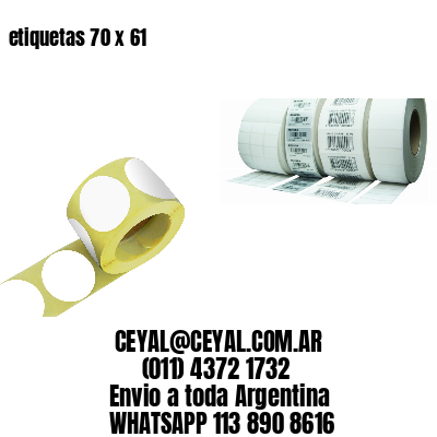 etiquetas 70 x 61