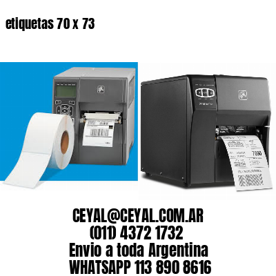 etiquetas 70 x 73