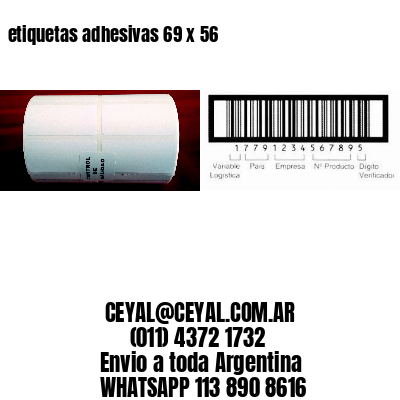 etiquetas adhesivas 69 x 56