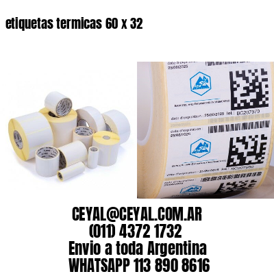 etiquetas termicas 60 x 32