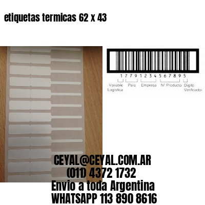 etiquetas termicas 62 x 43