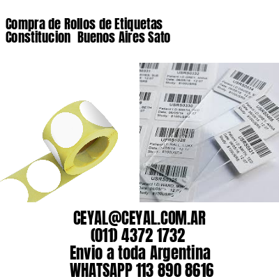 Compra de Rollos de Etiquetas Constitucion  Buenos Aires Sato