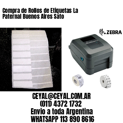 Compra de Rollos de Etiquetas La Paternal Buenos Aires Sato