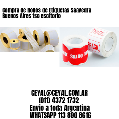 Compra de Rollos de Etiquetas Saavedra  Buenos Aires tsc escitorio