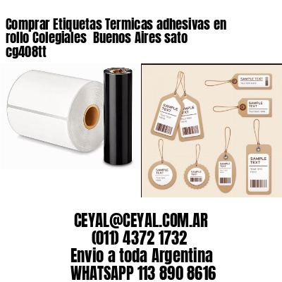 Comprar Etiquetas Termicas adhesivas en rollo Colegiales  Buenos Aires sato cg408tt