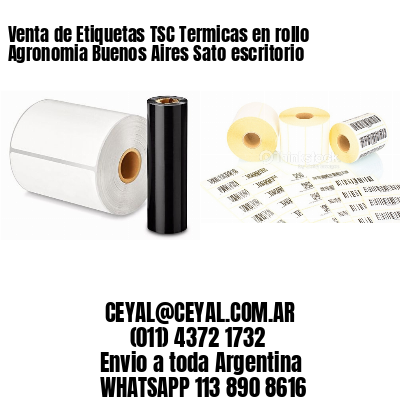 Venta de Etiquetas TSC Termicas en rollo Agronomia Buenos Aires Sato escritorio