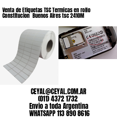 Venta de Etiquetas TSC Termicas en rollo Constitucion  Buenos Aires tsc 2410M