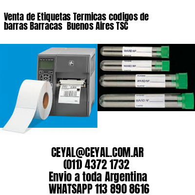 Venta de Etiquetas Termicas codigos de barras Barracas  Buenos Aires TSC