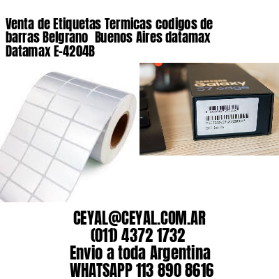 Venta de Etiquetas Termicas codigos de barras Belgrano  Buenos Aires datamax Datamax E-4204B