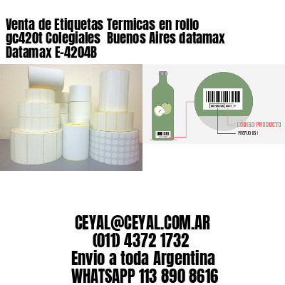 Venta de Etiquetas Termicas en rollo gc420t Colegiales  Buenos Aires datamax Datamax E-4204B