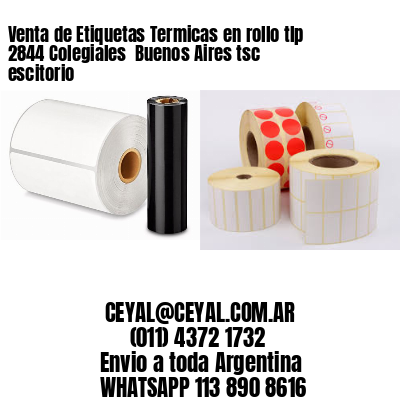 Venta de Etiquetas Termicas en rollo tlp 2844 Colegiales  Buenos Aires tsc escitorio