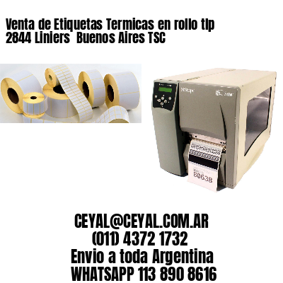 Venta de Etiquetas Termicas en rollo tlp 2844 Liniers  Buenos Aires TSC