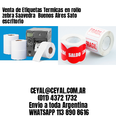 Venta de Etiquetas Termicas en rollo zebra Saavedra  Buenos Aires Sato escritorio