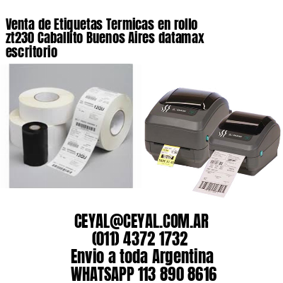 Venta de Etiquetas Termicas en rollo zt230 Caballito Buenos Aires datamax escritorio