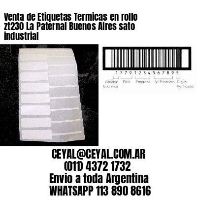 Venta de Etiquetas Termicas en rollo zt230 La Paternal Buenos Aires sato industrial