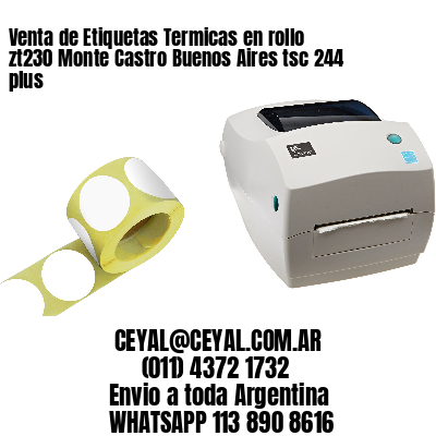 Venta de Etiquetas Termicas en rollo zt230 Monte Castro Buenos Aires tsc 244 plus