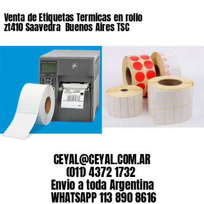 Venta de Etiquetas Termicas en rollo zt410 Saavedra  Buenos Aires TSC