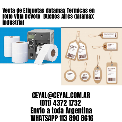 Venta de Etiquetas datamax Termicas en rollo Villa Devoto  Buenos Aires datamax industrial