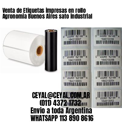 Venta de Etiquetas impresas en rollo Agronomia Buenos Aires sato industrial