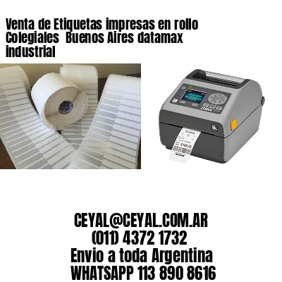 Venta de Etiquetas impresas en rollo Colegiales  Buenos Aires datamax industrial
