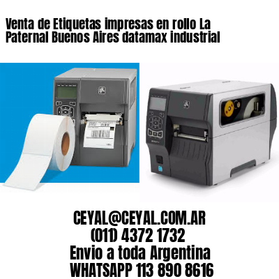 Venta de Etiquetas impresas en rollo La Paternal Buenos Aires datamax industrial