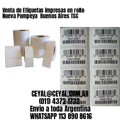 Venta de Etiquetas impresas en rollo Nueva Pompeya  Buenos Aires TSC