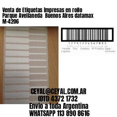 Venta de Etiquetas impresas en rollo Parque Avellaneda  Buenos Aires datamax  M-4206
