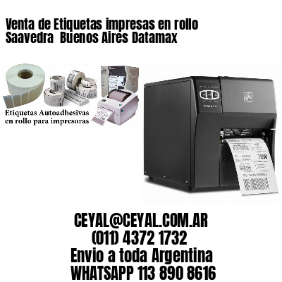 Venta de Etiquetas impresas en rollo Saavedra  Buenos Aires Datamax