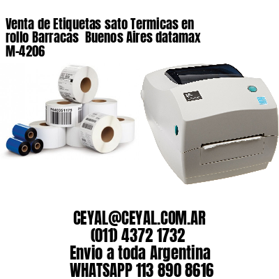Venta de Etiquetas sato Termicas en rollo Barracas  Buenos Aires datamax  M-4206
