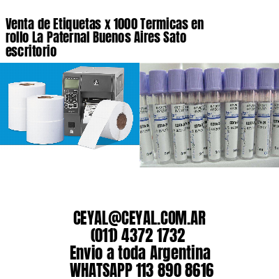 Venta de Etiquetas x 1000 Termicas en rollo La Paternal Buenos Aires Sato escritorio