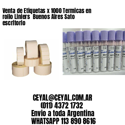 Venta de Etiquetas x 1000 Termicas en rollo Liniers  Buenos Aires Sato escritorio