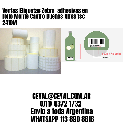 Ventas Etiquetas Zebra  adhesivas en rollo Monte Castro Buenos Aires tsc 2410M