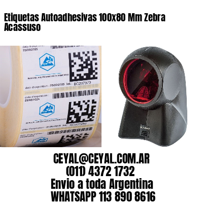 Etiquetas Autoadhesivas 100x80 Mm Zebra  Acassuso 