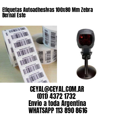 Etiquetas Autoadhesivas 100x80 Mm Zebra  Bernal Este 