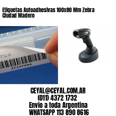 Etiquetas Autoadhesivas 100x80 Mm Zebra  Ciudad Madero 