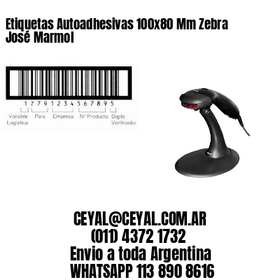 Etiquetas Autoadhesivas 100x80 Mm Zebra  José Marmol 