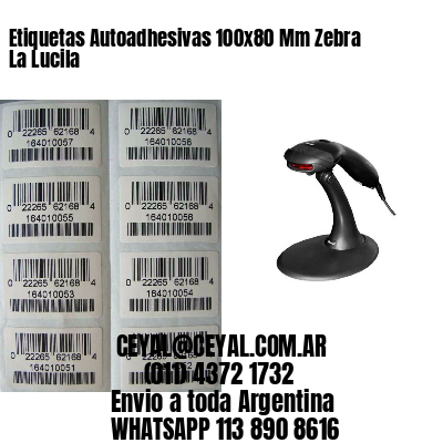 Etiquetas Autoadhesivas 100x80 Mm Zebra  La Lucila 