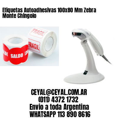 Etiquetas Autoadhesivas 100x80 Mm Zebra  Monte Chingolo 