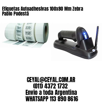 Etiquetas Autoadhesivas 100x80 Mm Zebra  Pablo Podestá 