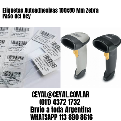 Etiquetas Autoadhesivas 100x80 Mm Zebra  Paso del Rey 