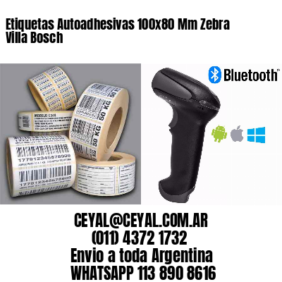 Etiquetas Autoadhesivas 100x80 Mm Zebra  Villa Bosch 