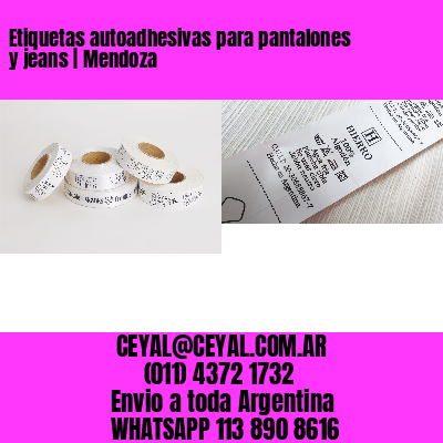 Etiquetas autoadhesivas para pantalones y jeans | Mendoza