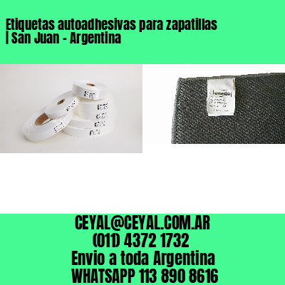 Etiquetas autoadhesivas para zapatillas | San Juan – Argentina