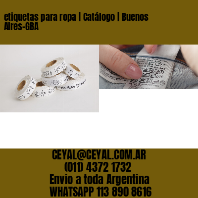 etiquetas para ropa | Catálogo | Buenos Aires-GBA