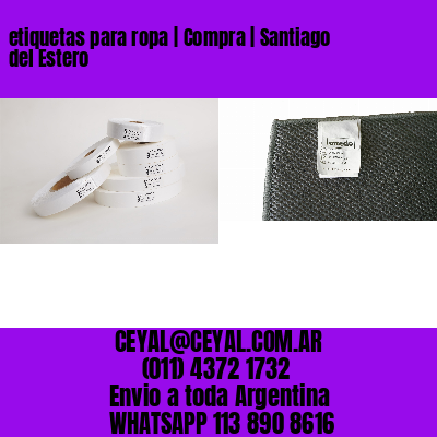 etiquetas para ropa | Compra | Santiago del Estero