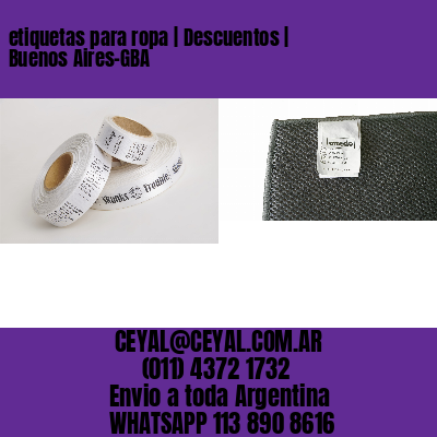etiquetas para ropa | Descuentos | Buenos Aires-GBA